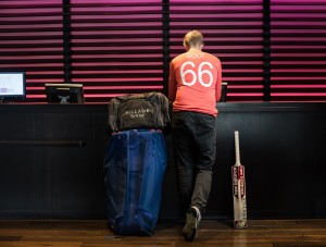 Joe Root Checking-in at the Village Hotel Club