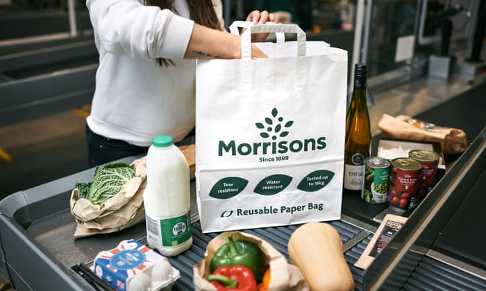 As Morrisons announces its trial of paper bags to replace plastic bags ...